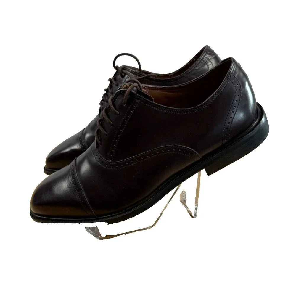 Rockport Adiprene by Adidas Mens Dark Brown Leather Oxford Dress Shoes 10.5M